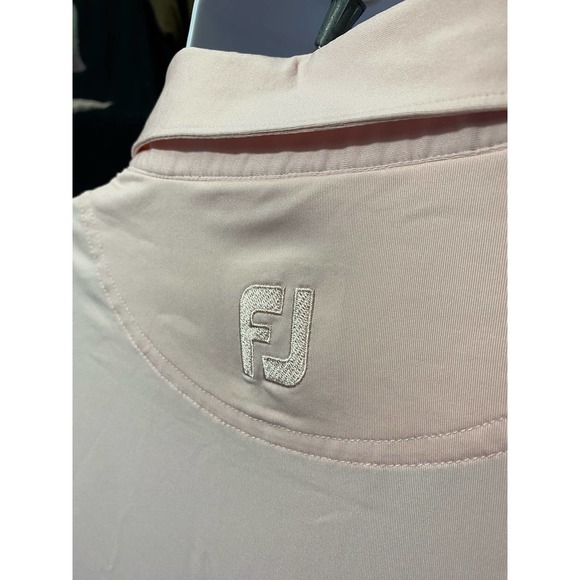 Foot Joy Polo Mens Size Large Prodry Lisle light pink Governors Club Tennessee - Picture 6 of 12